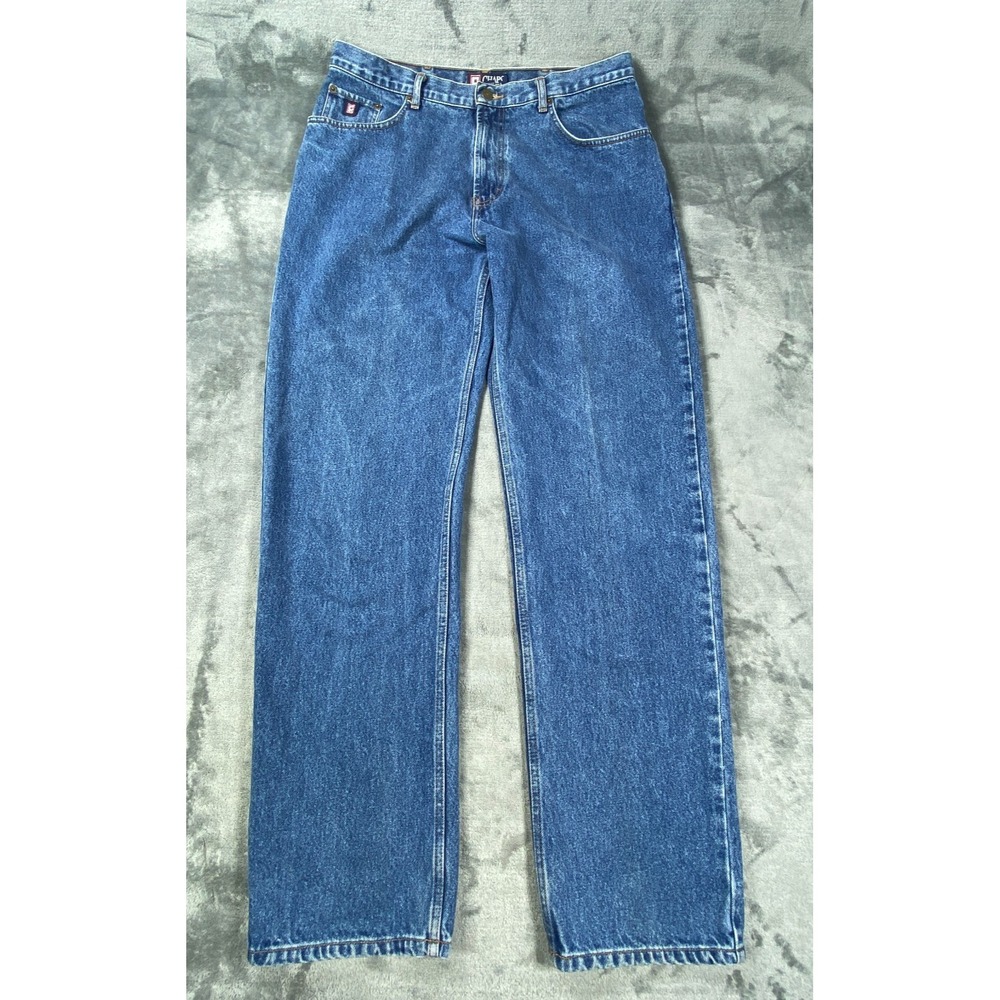 Vintage 90s Chaps Ralph Lauren Jeans Mens 34x33 Stone Wash Blue Easy Fit Cotton